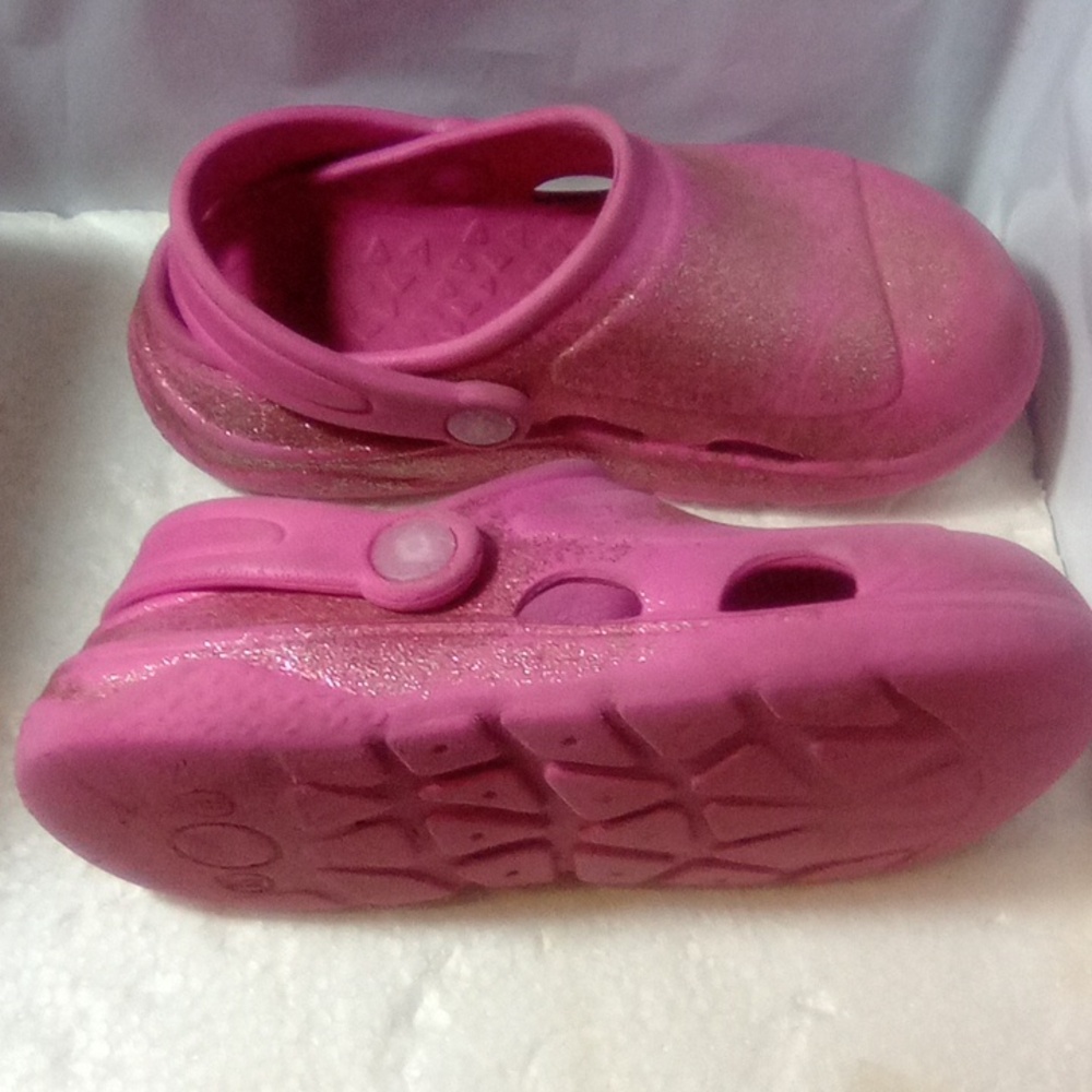 Stride Rite Kid Shoes Girls Pink Sparkle Crocs